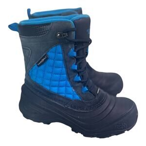 The North Face Youth Boys Thermoball Utility Blue Snow Boots Size-3